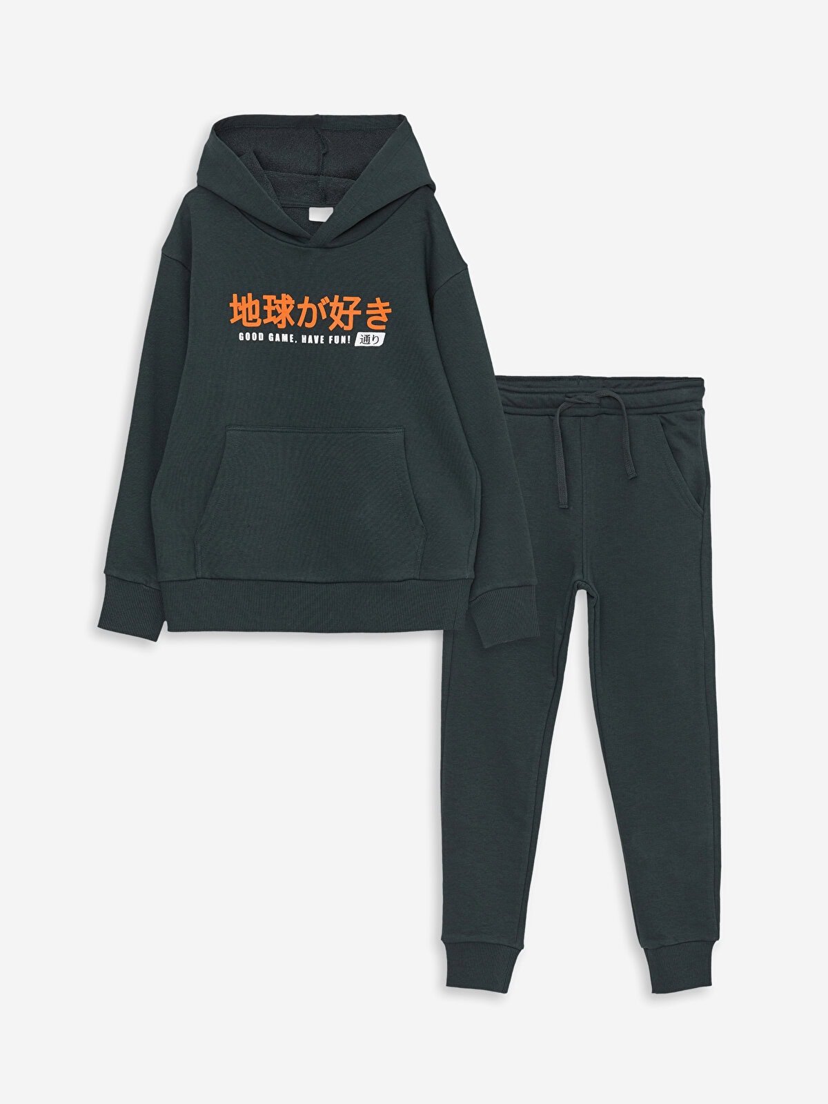 Erkek Çocuk Kapüşonlu Eşofman Takımı Erkek Çocuk Kapüşonlu Eşofman Takımı