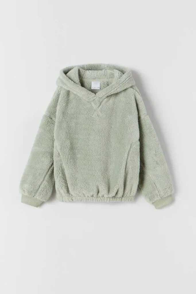 Kız Çocuk Peluş Sweatshirt