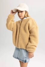 Kız Çocuk Peluş Hırka