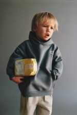 Erkek Bebek Kapüşonlu Sweatshirt