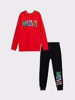 Erkek Çocuk Kapüşonlu Takım