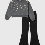 Kız Çocuk Sweatshirt Tayt Takım