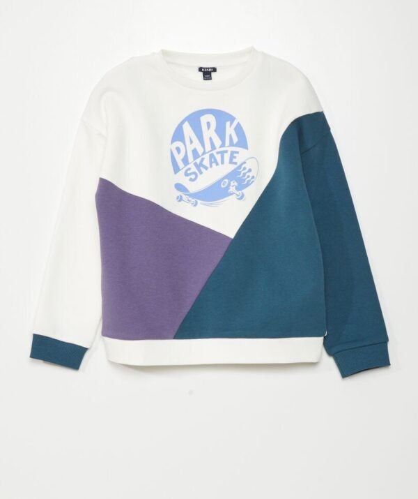 Erkek Çocuk Blok Renkli Sweatshirt