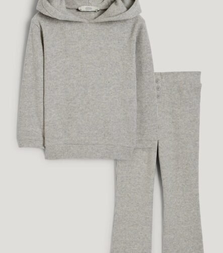 Kız Çocuk Sweatshirt Tayt Takım