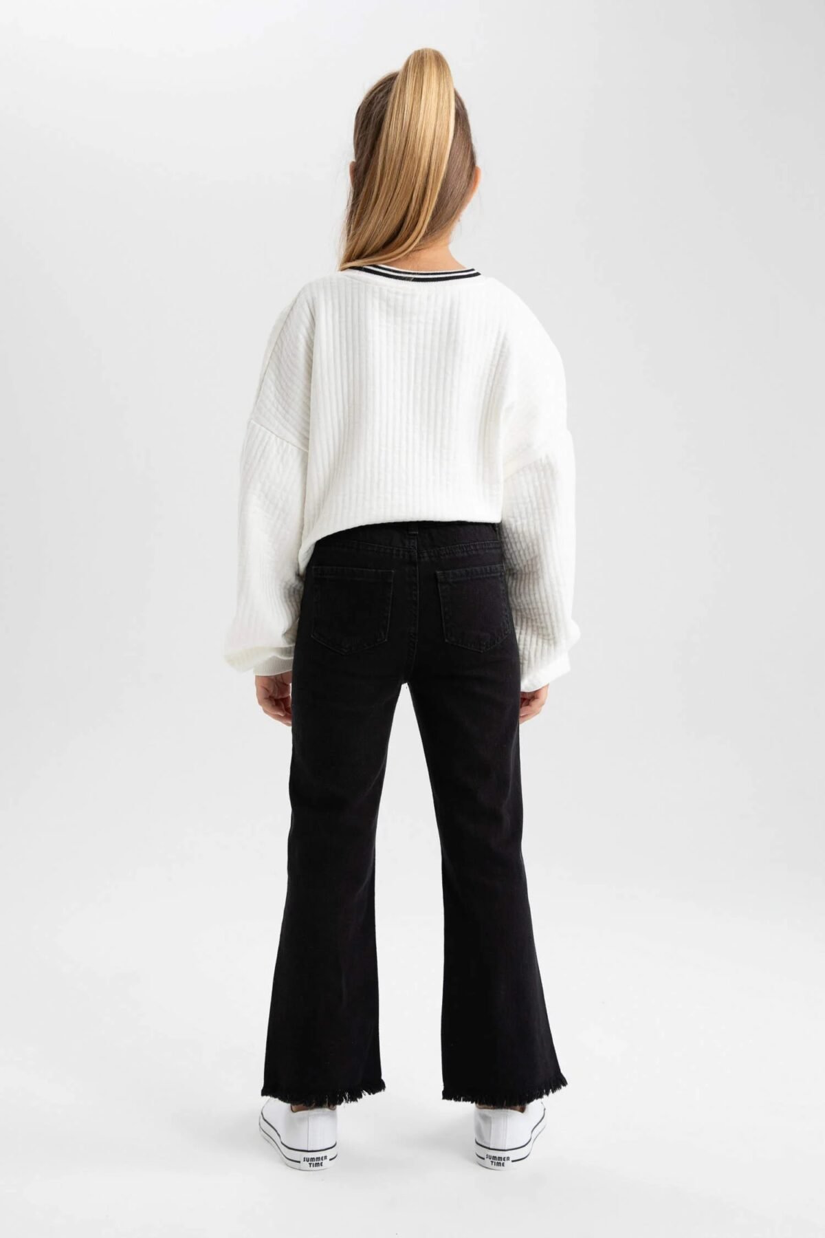 Kız Çocuk Wide Leg Pantolon - Görsel 3