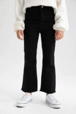 Kız Çocuk Wide Leg Pantolon - Görsel 2