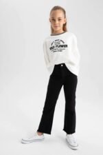 Kız Çocuk Wide Leg Pantolon - Görsel 5