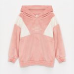 Kız Çocuk Kapüşonlu Kadife Sweatshirt