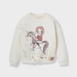 Kız Çocuk Beli Lastikli Sweatshirt