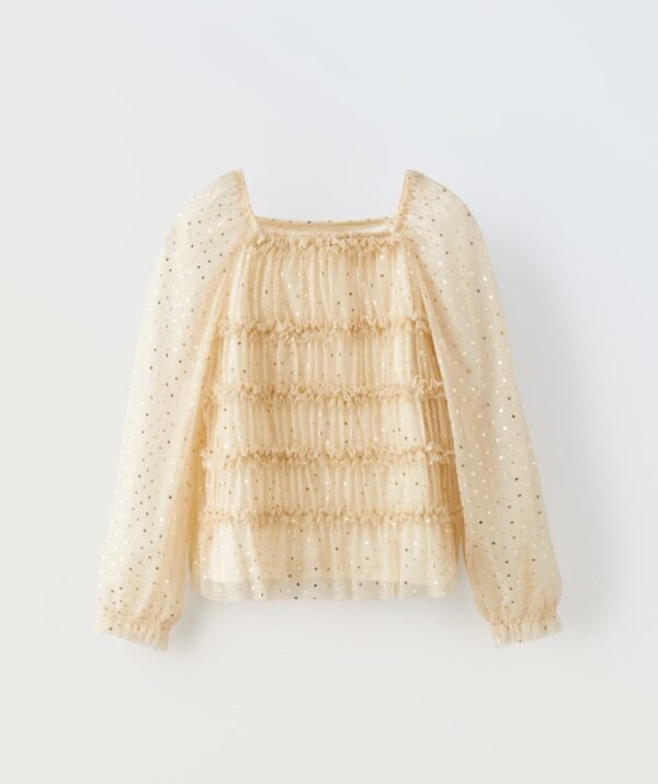 Kız Çocuk Tüllü T-Shirt