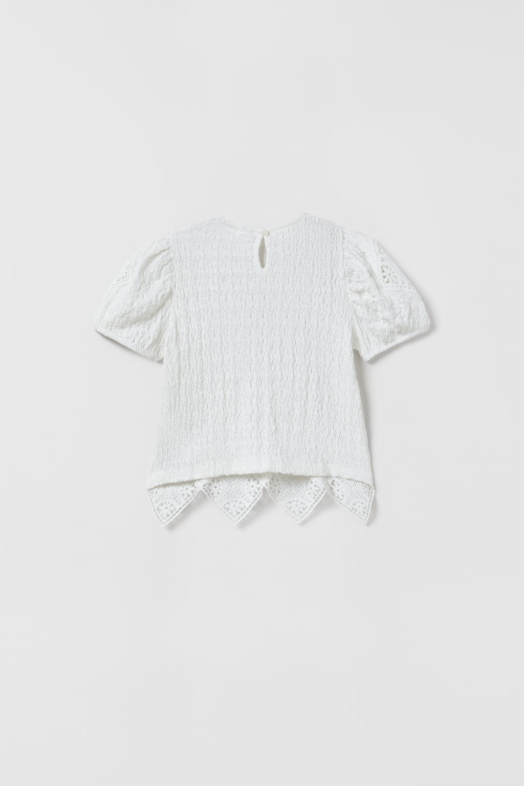 Kız Çocuk Etek Ucu Detaylı T-Shirt