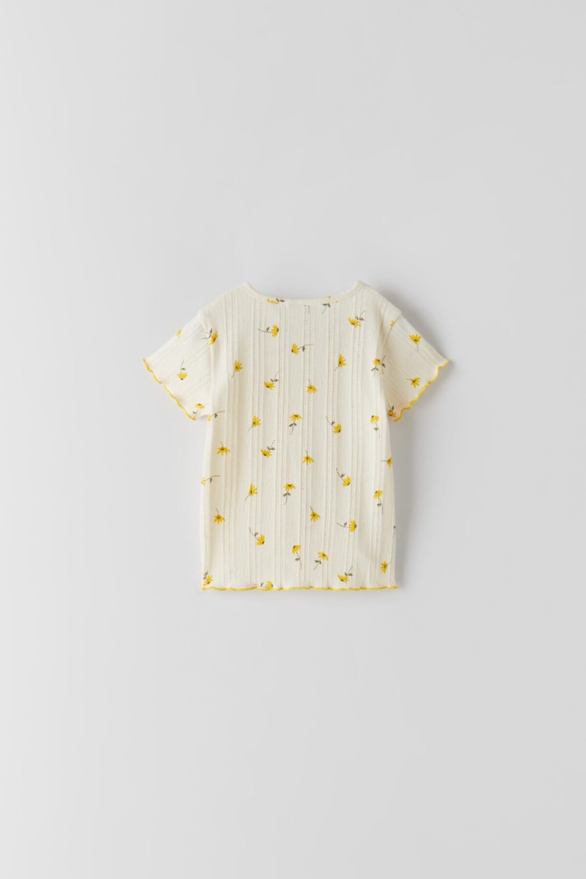 Kız Bebek Çiçekli T-Shirt - Görsel 2