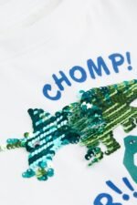 Erkek Çocuk Baskılı Pullu T-Shirt - Görsel 2