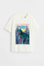 Erkek Çocuk Baskılı Pullu T-Shirt - Görsel 2