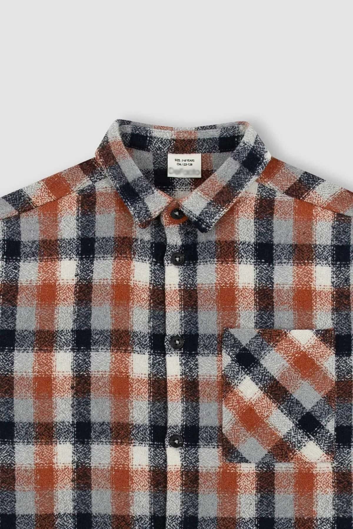 Erkek Çocuk Ekoseli Gömlek - Görsel 2