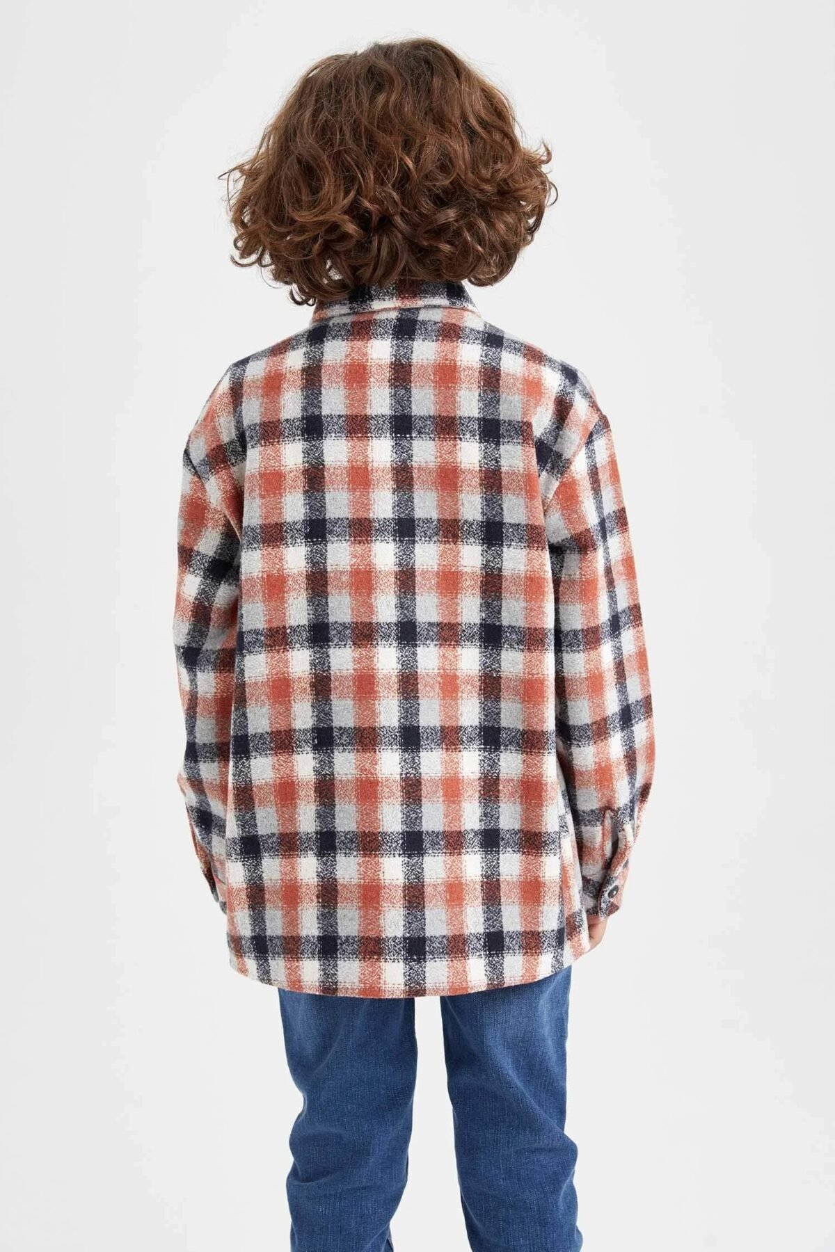 Erkek Çocuk Ekoseli Gömlek - Görsel 4