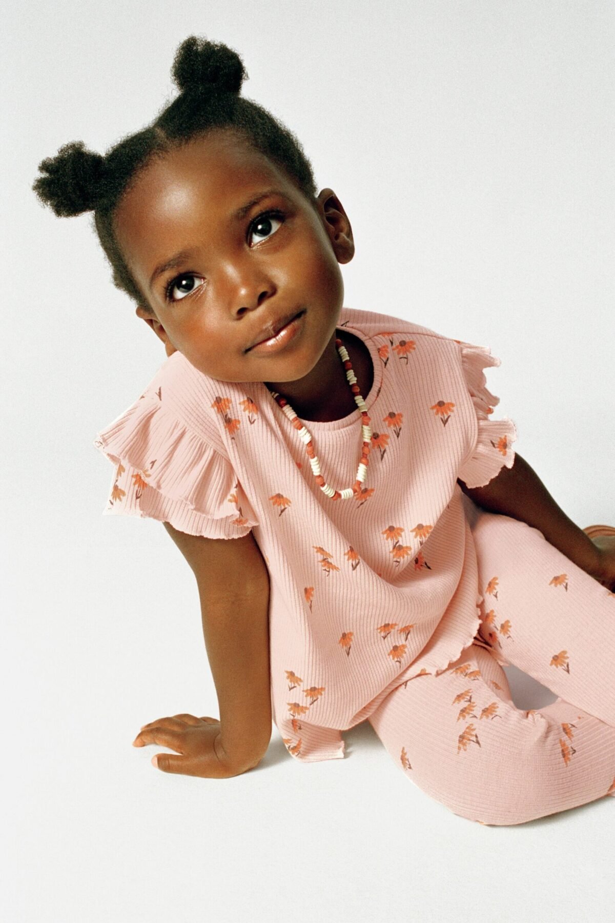 Kız Bebek Çiçek Desenli Takım - Görsel 4