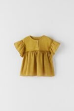 Kız Bebek Kolu Fırfırlı T-Shirt