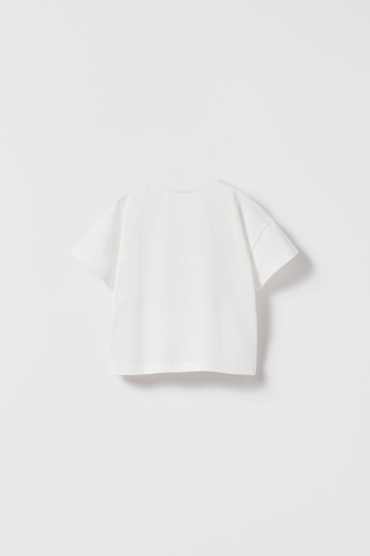 Kız Bebek Çiçek Aplikeli T-Shirt - Görsel 2