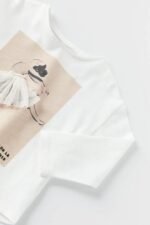 Kız Bebek Tüllü Balerinli T-Shirt - Görsel 2