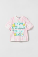Kız Çocuk Baskılı Batik T-Shirt