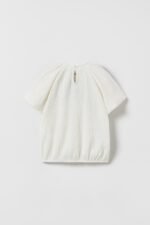 Kız Çocuk Fiyonk Detaylı T-Shirt - Görsel 3