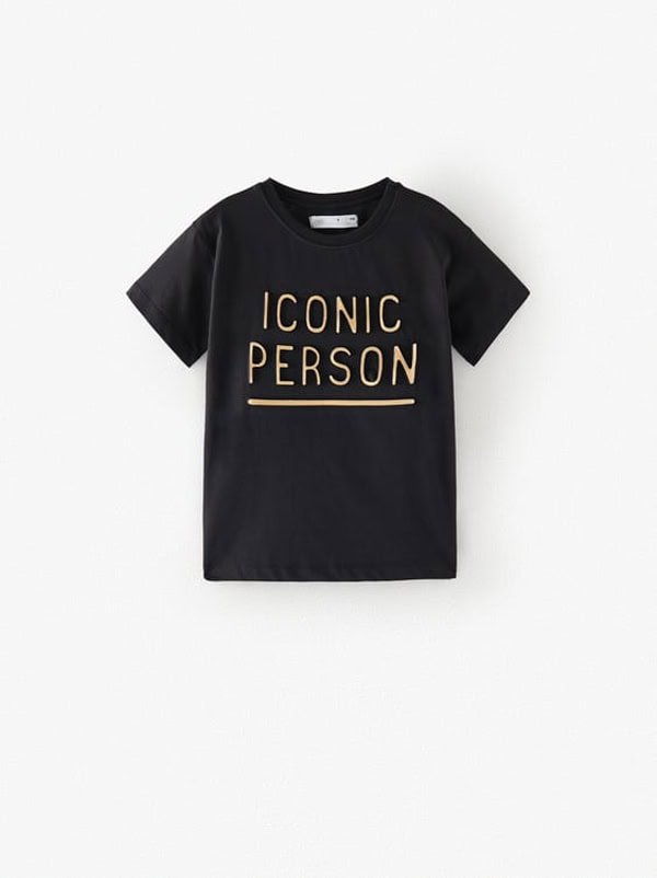 4269002249 Kız Çocuk Kabartma Baskılı T-Shirt - Görsel 1