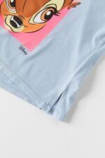 Kız Çocuk Baskılı Oversize T-Shirt - Görsel 2
