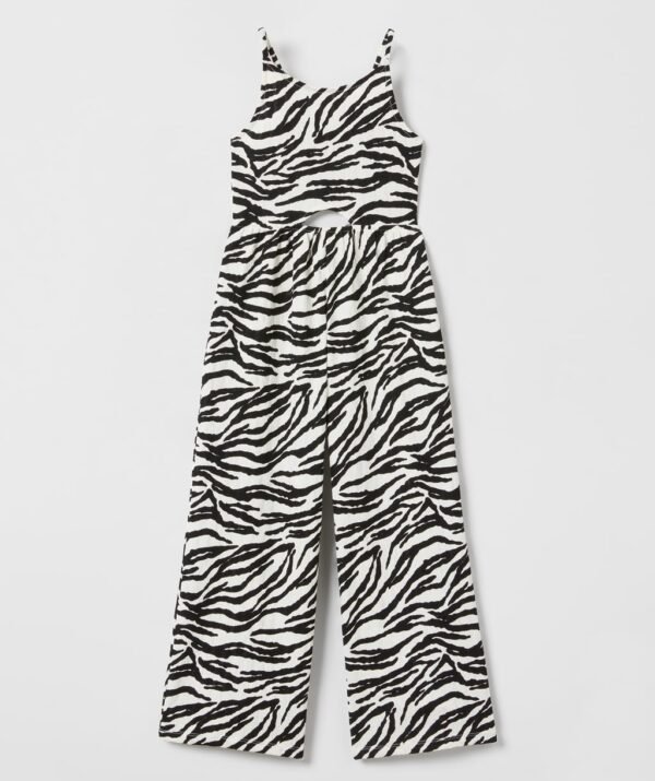 Kız Çocuk Zebra Desenli Tulum