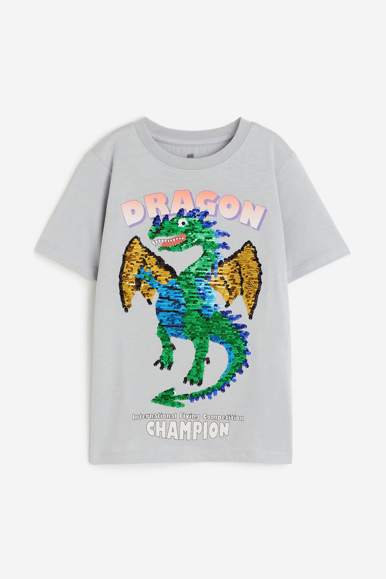 Erkek Çocuk Baskılı Pullu T-Shirt Erkek Çocuk Baskılı Pullu T-Shirt