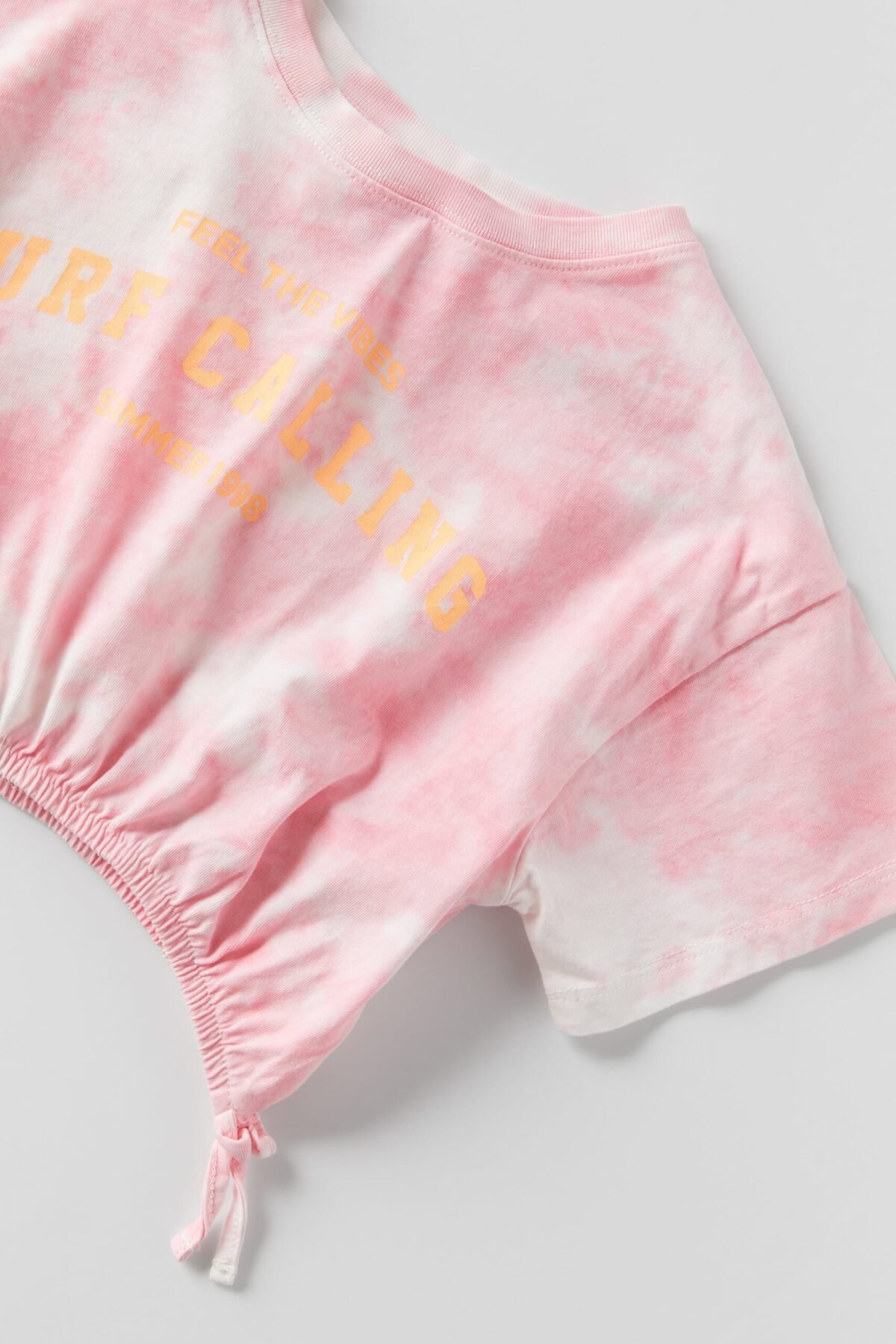 Kız Çocuk Batik Crop T-Shirt - Görsel 3