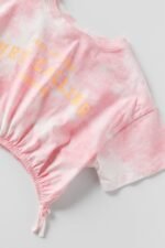 Kız Çocuk Batik Crop T-Shirt - Görsel 3