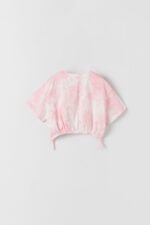 Kız Çocuk Batik Crop T-Shirt - Görsel 2