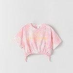 Kız Çocuk Batik Crop T-Shirt