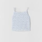 Kız Çocuk Desenli Askılı T-Shirt