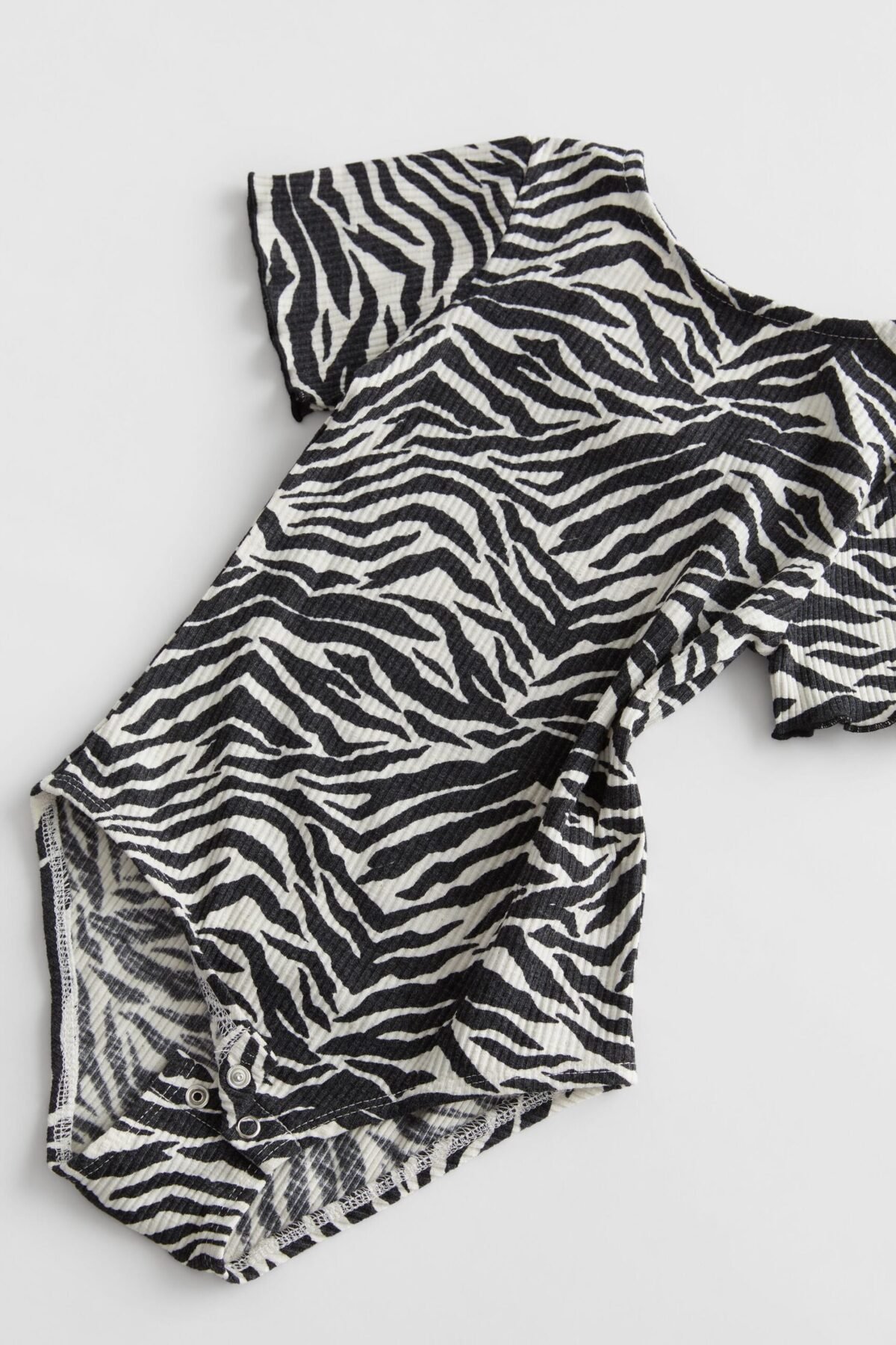 Kız Çocuk Desenli Sırtı Açık Bodysuit - Görsel 3