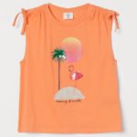 Kız Çocuk Garson Boy Sıfır Kol T-Shirt