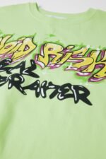 Kız Çocuk Graffiti Baskılı T-shirt - Görsel 3