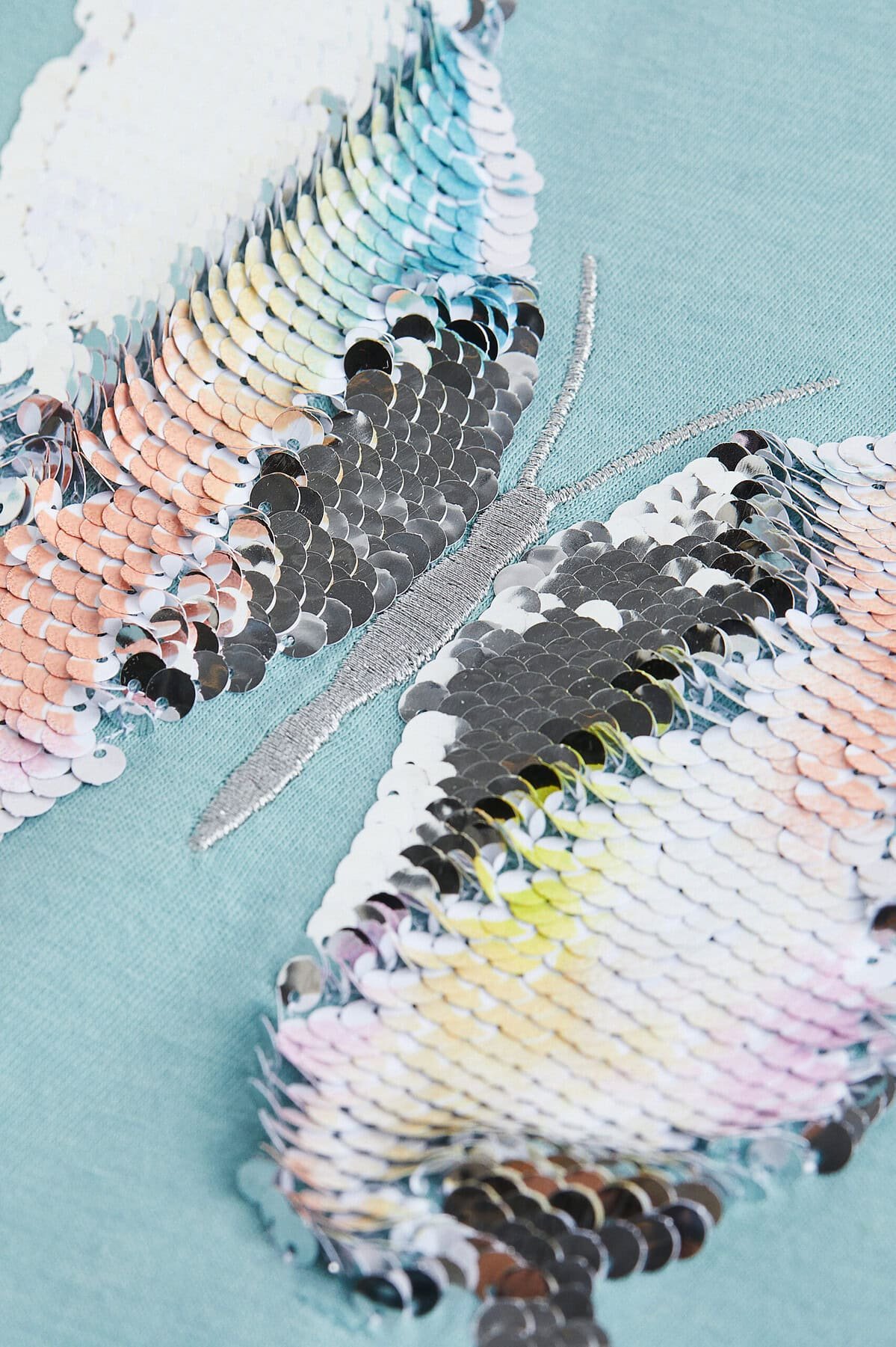 Kız Çocuk Pullu T-Shirt - Görsel 3