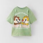 Kız Çocuk Sırt Baskılı T-Shirt