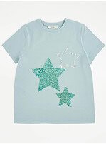 Kız Çocuk Pullu T-Shirt