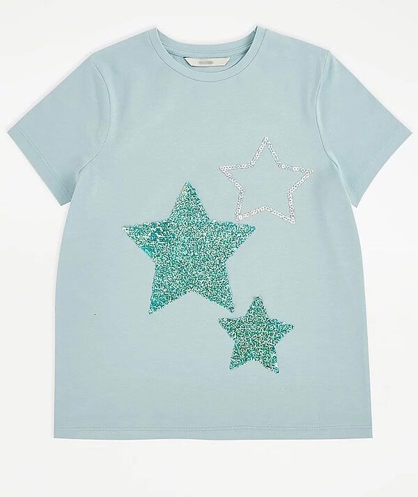 Kız Çocuk Pullu T-Shirt