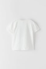 Kız Çocuk Taşlı Baskılı T-Shirt - Görsel 3