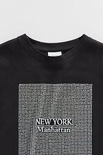 Kız Çocuk Taşlı Baskılı T-Shirt - Görsel 2