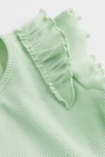 Kız Çocuk Kolu Fırfırlı Elbise - Görsel 5