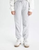 Unisex Çocuk Basic Gri Eşofman - Görsel 2