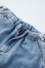 Kız Çocuk Denim Kargo Pantolon - Görsel 4