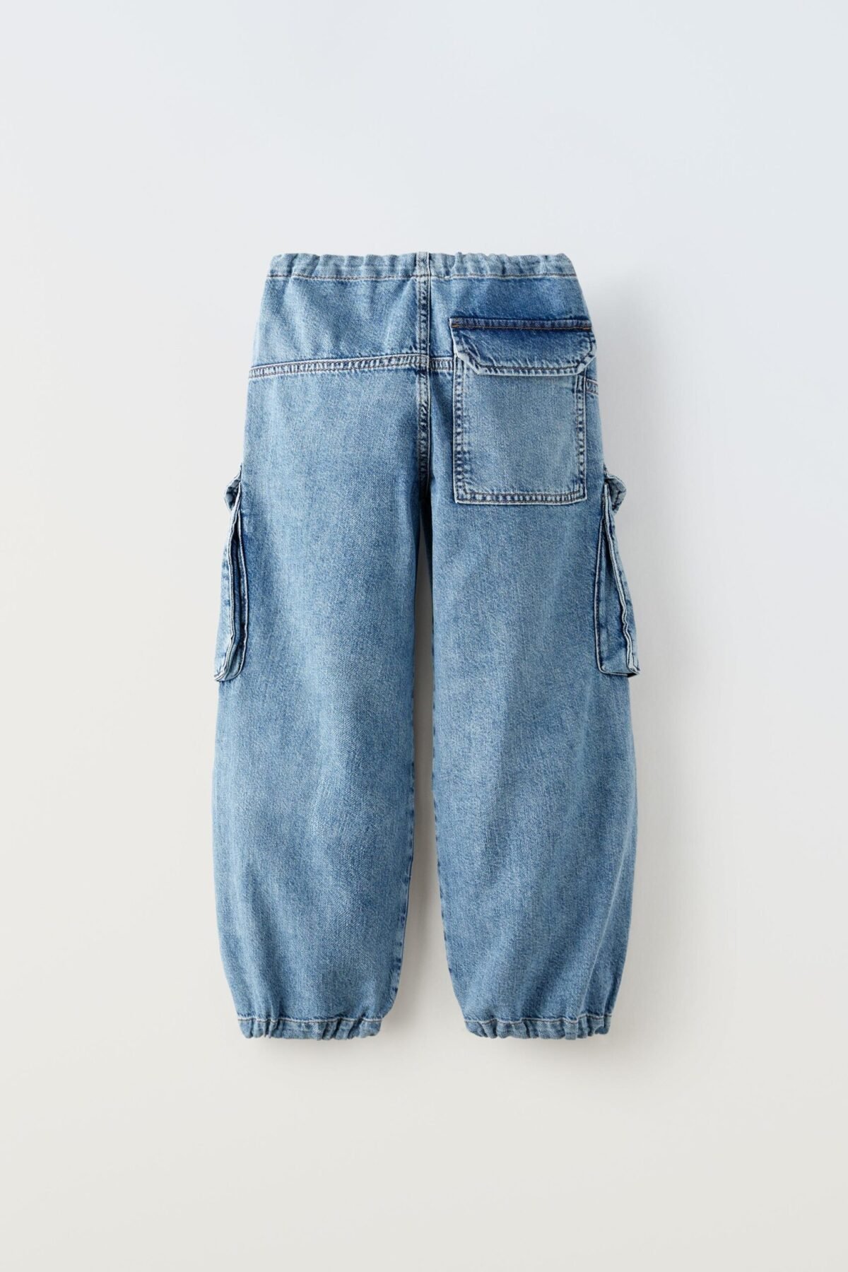 Kız Çocuk Denim Kargo Pantolon - Görsel 3