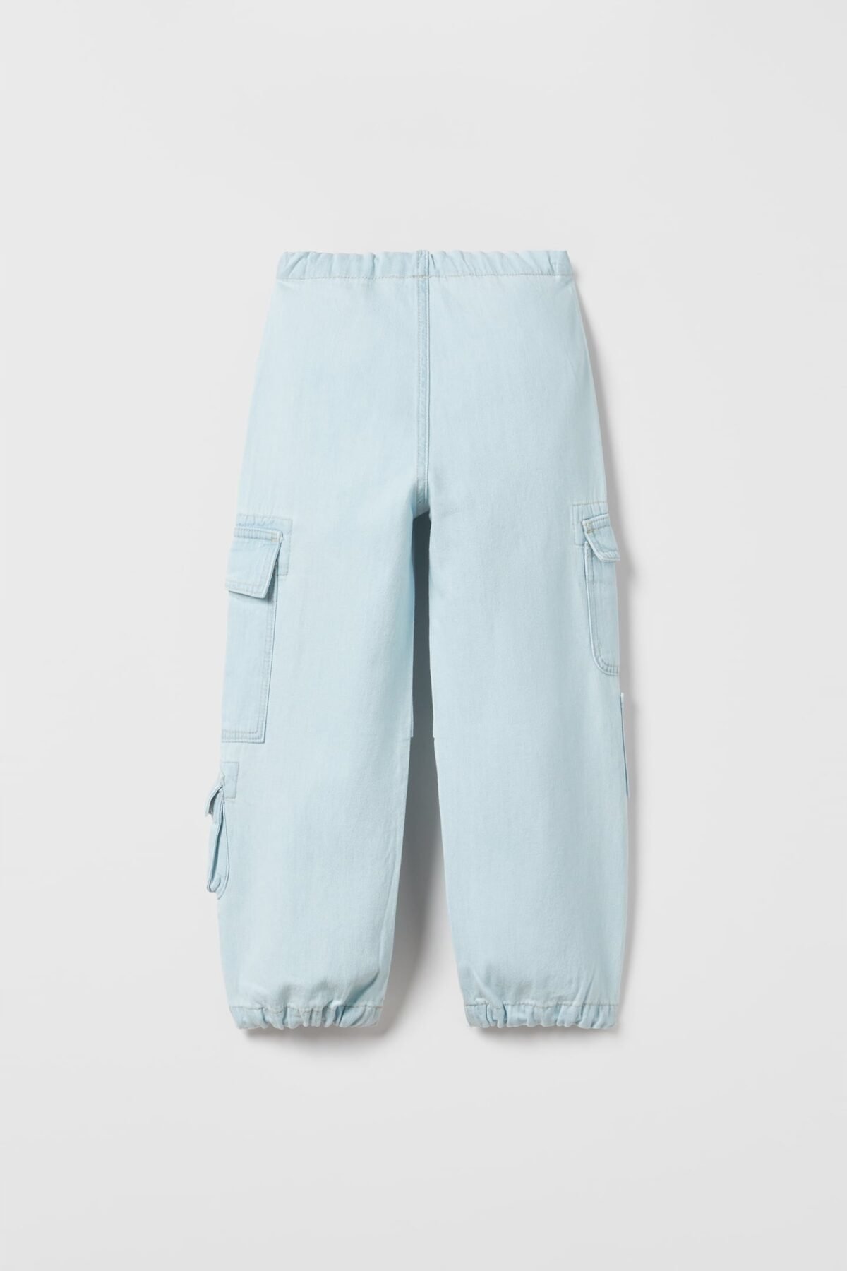Kız Çocuk Denim Kargo Pantolon - Görsel 3