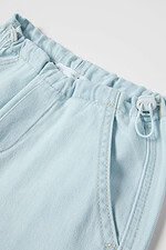 Kız Çocuk Denim Kargo Pantolon - Görsel 4